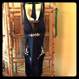 St. John Couture Halter One-Piece